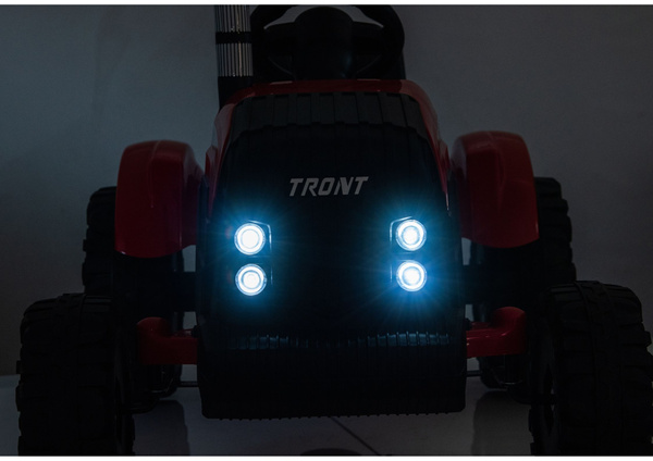 Traktor Na Akumulator CH9959B Z Przyczepą Czerwony 24V