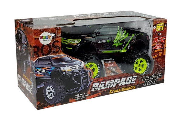 Ogromny Jeep Rampage R/C Czarny MONSTER TRUCK 