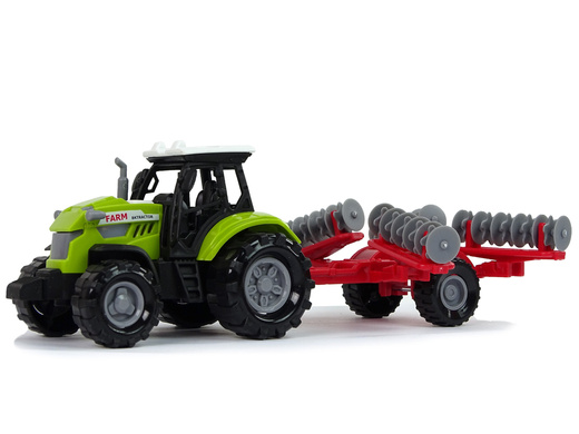 Zielony Traktor Zgrabiarka Farma Dźwięk 