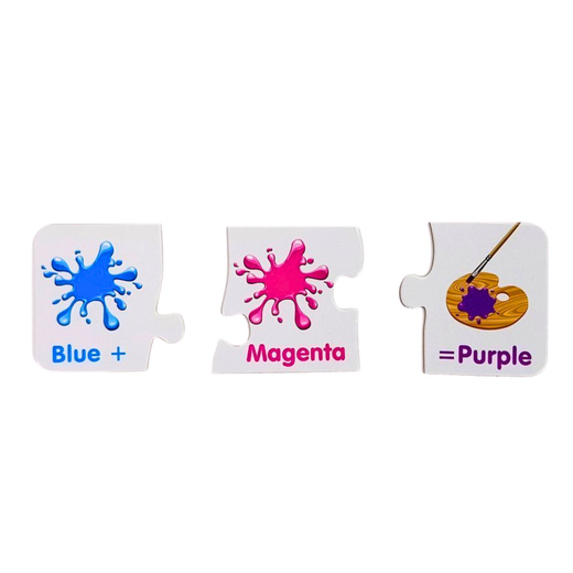 Puzzle Edukacyjne Kolory Po Angielsku 10 Połączeń 