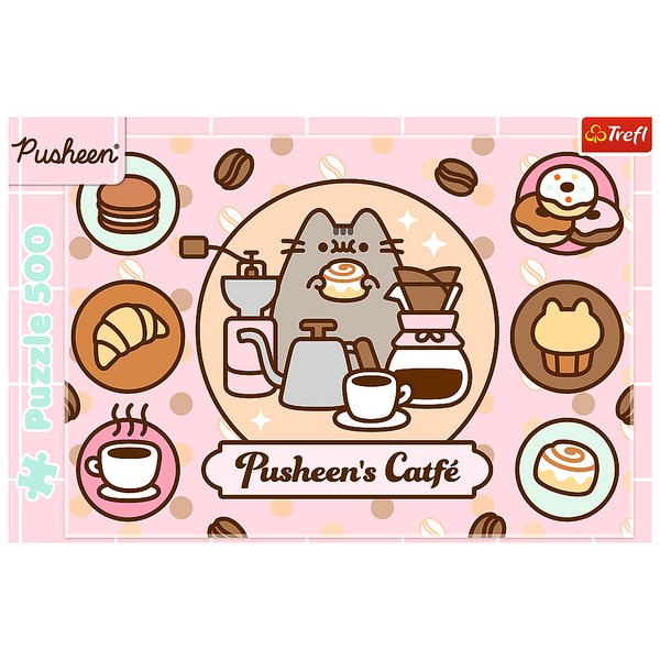 Puzzle - 500 - Pusheen w kawiarni Trefl 37528