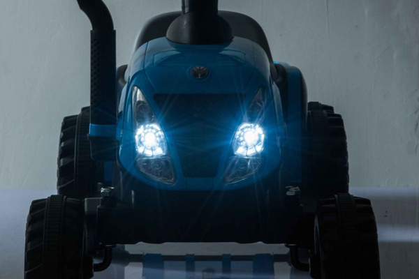 Traktor Na Akumulator z Przyczepą A009 Niebieski 