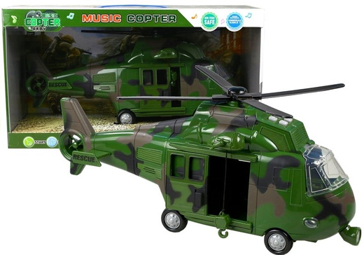 Helikopter wojskowy efekty dźwiękowe i świetlne 