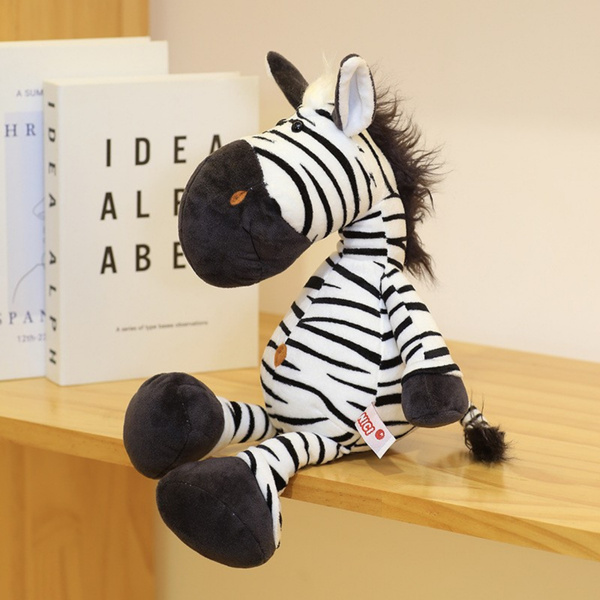 Pluszowa Maskotka Przytulanka Zebra Biało Czarna 25cm 