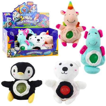 Pluszak Maskotka Do Ściskania Brzuszek Z Kulkami Wodnymi 20cm Mix