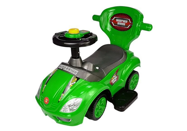 Jeździk z Pchaczem Mega Car 3w1 Zielony 