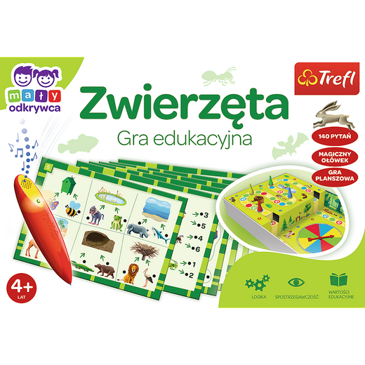 Gra dla dzieci Zwierzęta Magiczny ołówek Trefl 02111