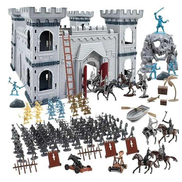 Siedziba Piracka Zamek Figurki Rycerzy Piratów Broń Akcesoria