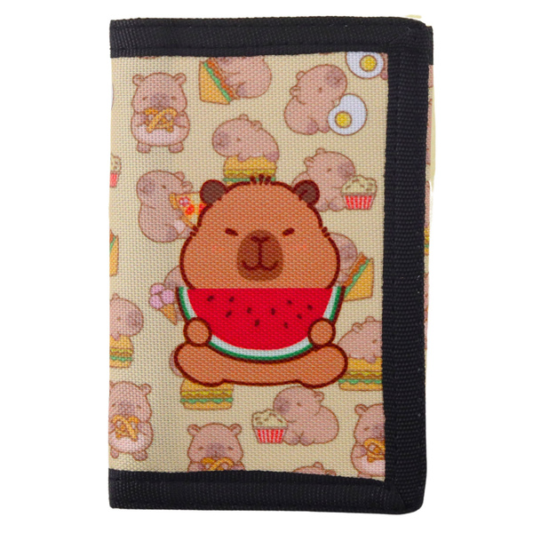Portfelik Dziecięcy Na Rzep z Karabińczykiem Kapibara Z Arbuzem