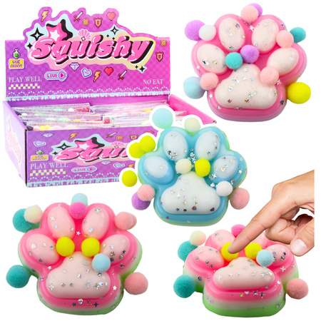 Gniotek Kocia Łapka Zabawka Antystresowa Sensoryczna Squishy MIX