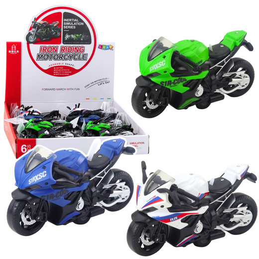 Motocykl Wyścigowy Sportowy Z Napędem Światła Dźwięki Mix 