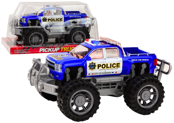 Samochód Policyjny Pickup Niebieski Terenowy Wóz Policji 
