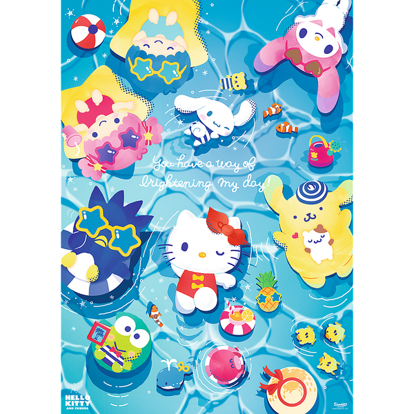 Puzzle - 1000 Premium Plus - Hello Kitty Letni relaks Trefl  12067