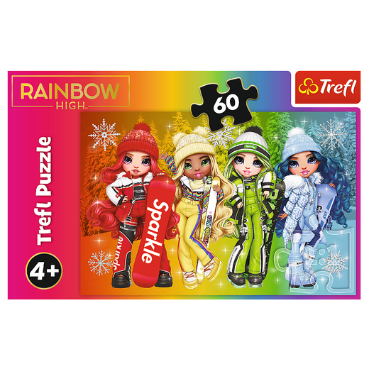 Puzzle - 60 - Radosne lalki - Rainbow High - Trefl 17380