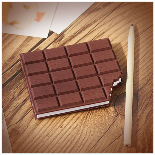 Notatnik Szkolny Biurowy Czekolada Bezliniowy Pachnący Brązowy