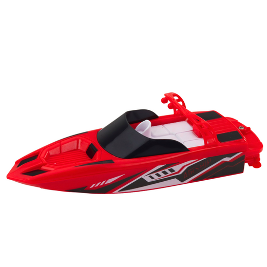 Łódź Motorówka Zdalnie Sterowana RC Biało-Czerwona 15cm 