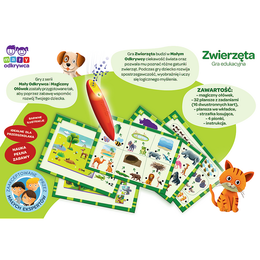 Gra edukacyjna dla dzieci Zwierzęta Magiczny ołówek Trefl 02111
