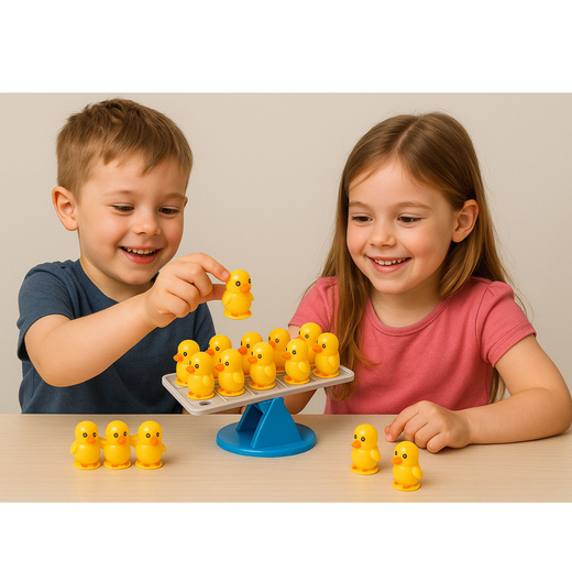 Gra Zręcznościowa Edukacyjna  Dla Dzieci Balansujące Kaczuszki