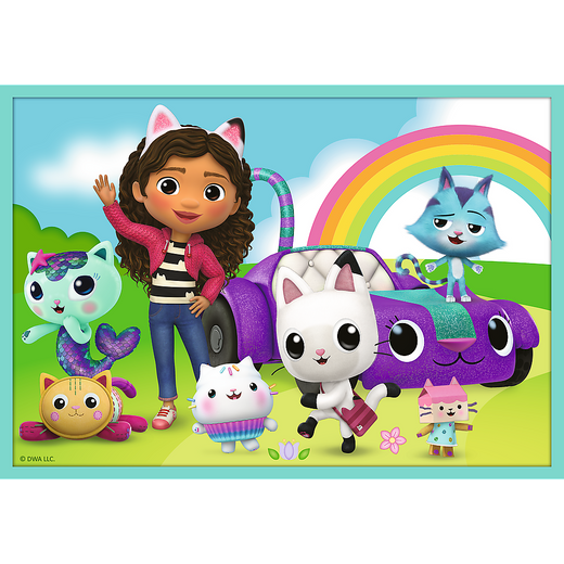 Puzzle - 10w1 - W świecie Gabi - Universal Gabby"s Dollhouse Trefl  96003