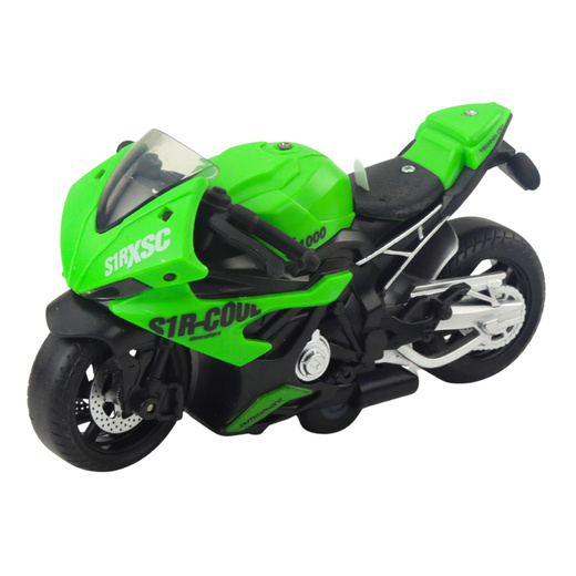 Motocykl Wyścigowy Sportowy Z Napędem Światła Dźwięki Mix 