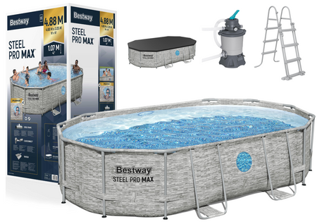 Basen Stelażowy 427 x 250 x 100 cm Bestway 56946