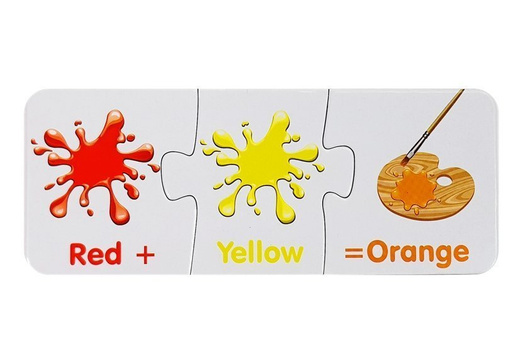 Puzzle Edukacyjne Kolory Po Angielsku 10 Połączeń 