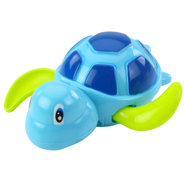 Zabawka Do Kąpieli Nakręcany Żółw Niebieski Zielony 13 cm 