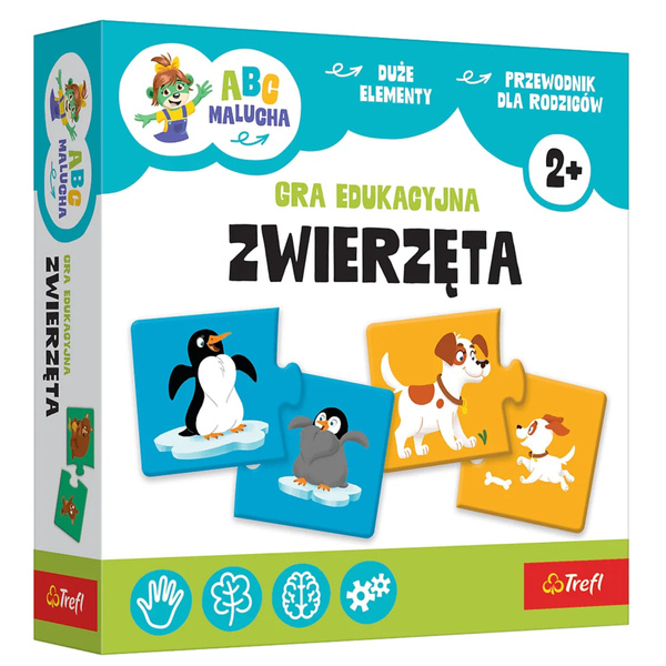 Gra dla dzieci ABC Malucha Zwierzęta Trefl 02905 