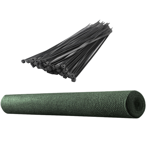 Siatka Cieniująca Na Ogrodzenie Płot Maskująca Zielona 1.5M 10M 140g/m²