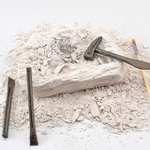 Zestaw Paleontologiczny Wykopaliska Blok Gipsowy Narzędzia 