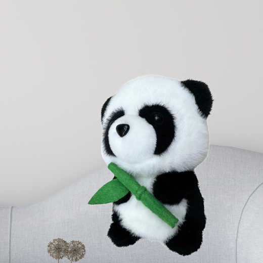 Pluszowa Maskotka Przytulanka Panda Z Bambusem 18cm 