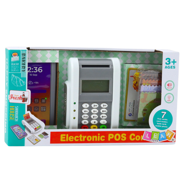 Zestaw Sklepowy Terminal Płatniczy Telefon Karta Światła Dźwięki 