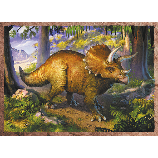 Puzzle - 4w1 - Ciekawe dinozaury / Trefl 34383