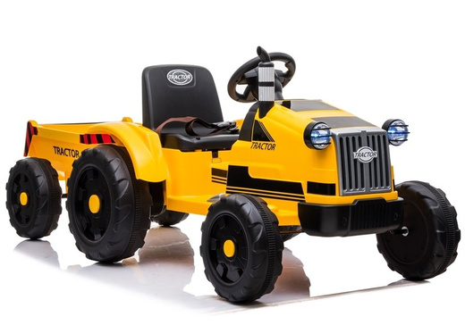 Traktor na Akumulator z Przyczepą  CH9959 Żółty