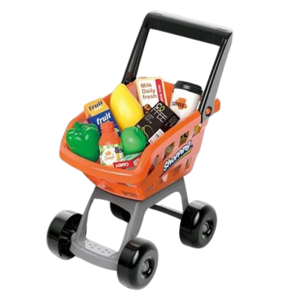 Zestaw Sklepowy Kasa Wózek Skaner Supermarket Sklepik Dla Dzieci