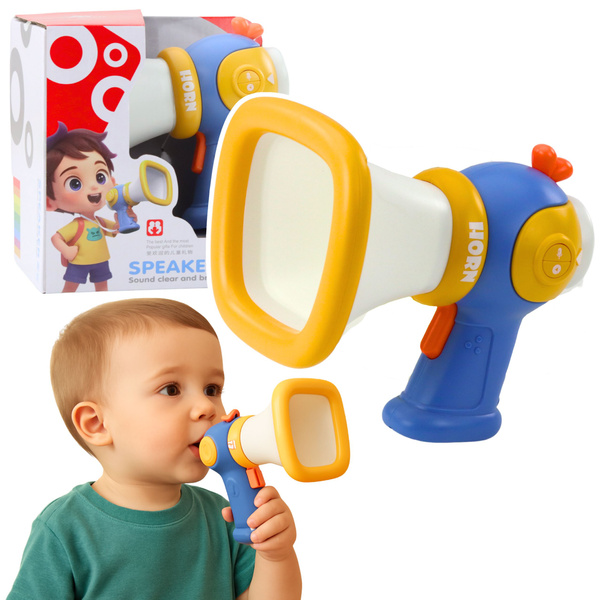 Megafon Dla Dzieci Zmiana Głosu Efekty Świetlne Niebieski