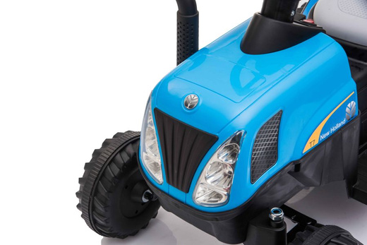 Traktor Na Akumulator z Przyczepą A009 Niebieski 