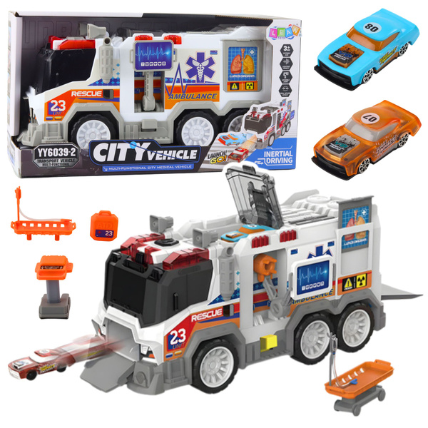 Ambulans Karetka Miejska Pojazd Medyczny Napęd Światła Dźwięki