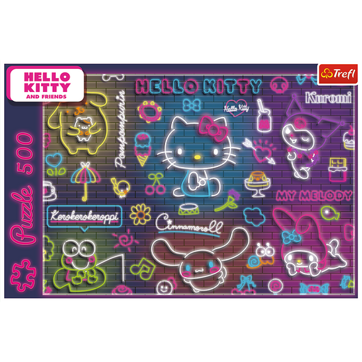 Puzzle - 500 - Neon Hello Kitty Trefl 37523