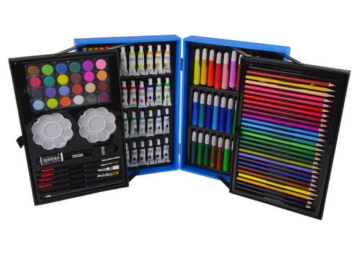 Duży Zestaw Artystyczny w Walizce 145 Elementów Jednorożec 