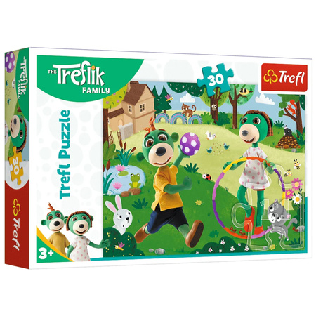 Puzzle - 30 - Aktywny dzień - Rodzina Treflików - Trefl 18287