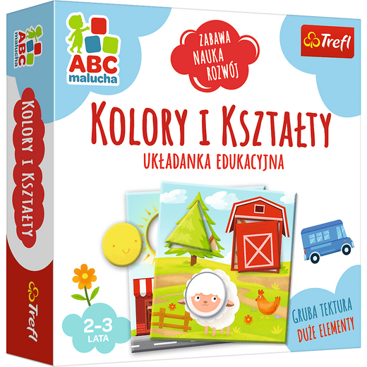 Gra edukacyjna dla dzieci Kolory i kształty ABC Malucha Trefl 01939