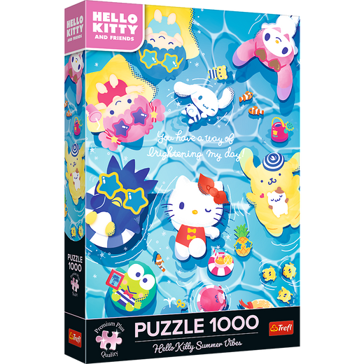 Puzzle - 1000 Premium Plus - Hello Kitty Letni relaks Trefl  12067