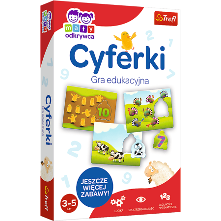 Gra dla dzieci Cyferki Mały Odkrywca Trefl 01946