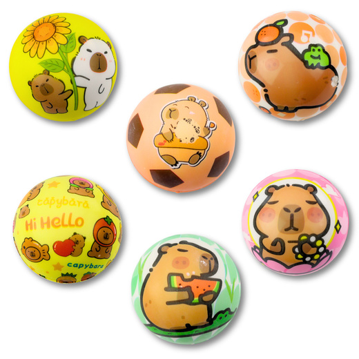 Piłka Piłeczka Piankowa Do Odbijania Zabawy Kapibara 6,5 cm 