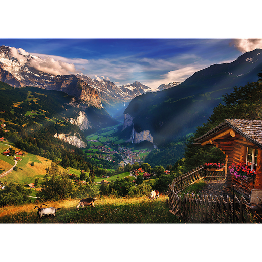 Puzzle - 1000 Premium Plus - Photo Odyssey: Lauterbrunnen - Trefl 10821