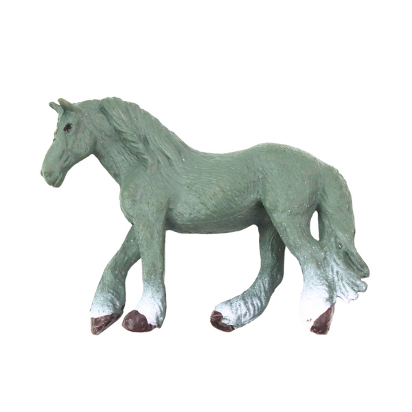 Zestaw Mini Figurki Konie Rasy Brązowy Czarny Szary 5-6cm 6szt 