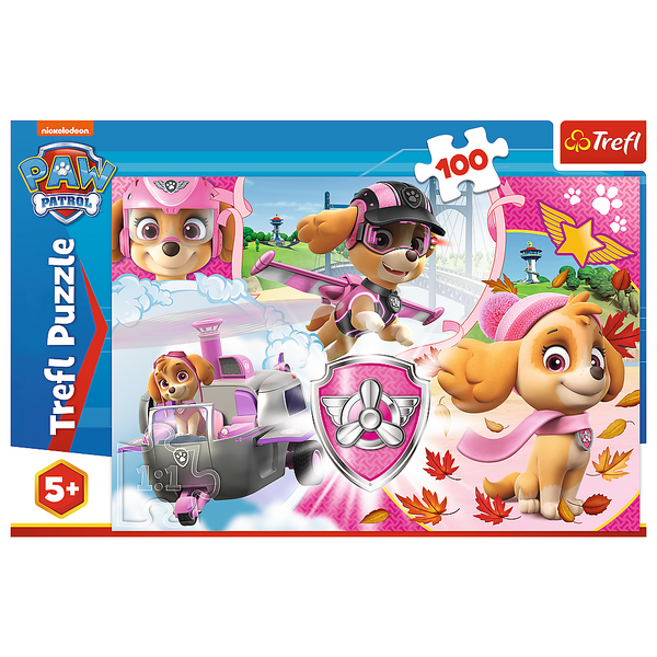 Puzzle - 100 - Skye w akcji - Psi Patrol - Trefl 16368