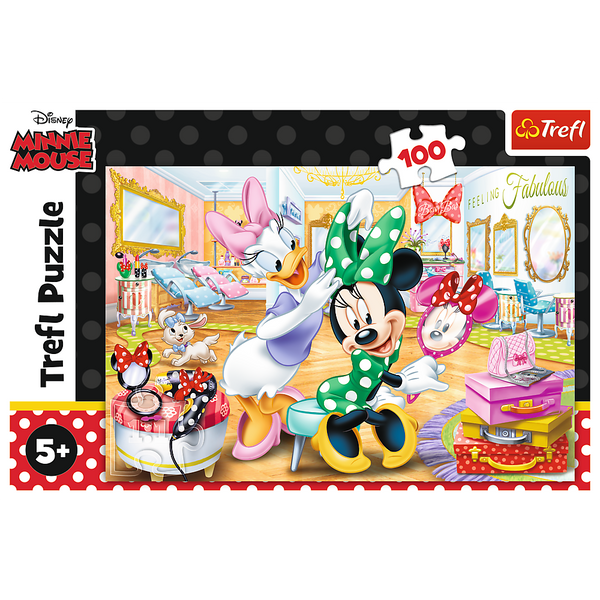 Puzzle - 100 - Minnie w salonie kosmetycznym - Disney Minnie 16387