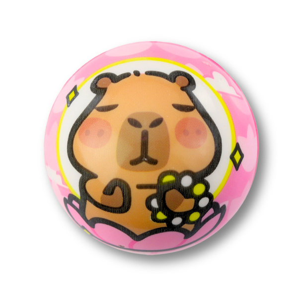 Piłka Piłeczka Piankowa Do Odbijania Zabawy Kapibara 6,5 cm 